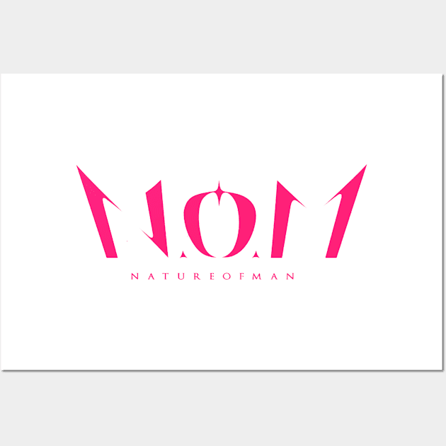 N.O.M Logo white Wall Art by PepGuardi